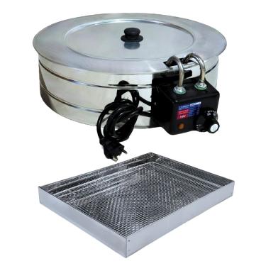 Imagem de Fritadeira Elétrica Industrial Tacho 7L Com Tampa E Escorredor G 110V