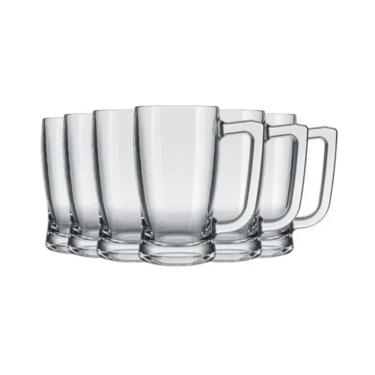 Imagem de Jogo 6 Canecas Taberna de Chopp Cerveja Vidro 340 ml - Nadir