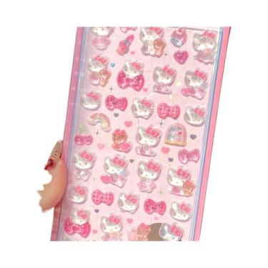 Imagem de Adesivos 3D De Gelatina De Anime Hellokitty Cinnamoroll Para Crianças,