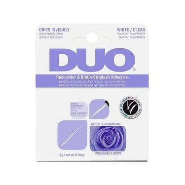 Imagem de Cola DUO Transparente 5G com Pincel Aplicador Água de Rosas e Biotina
