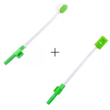 Imagem de Kit Escova Dental Hospitalar e Swab Oral C/ Sucção Kolplast