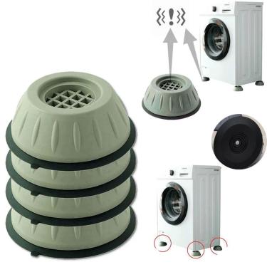 Imagem de Pé Antiderrapante Maquina De Lavar Nivelador Anti Ruído 4 Un