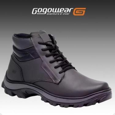 Imagem de Bota Segurança EPI CA Gogowear Couro ref Safe C.A 43.770, Preto, 44
