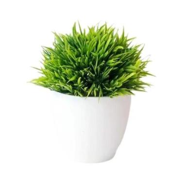 Imagem de Pequena Árvore Bonsai Artificial Em Vaso De Plástico Para Decoração De