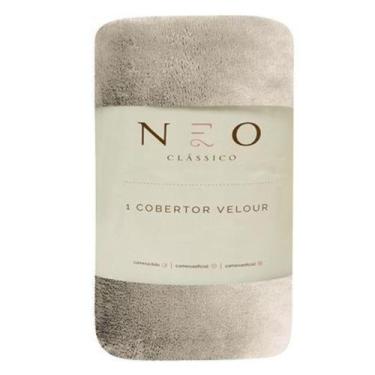 Imagem de Cobertor Velour Casal 300G 1,80m x 2,20m Neo Clássico Camesa, Bege