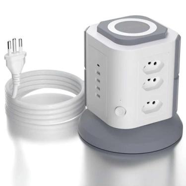 Imagem de Extensão Elétrica Torre Com 4 Tomadas E Usb - Atena