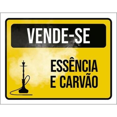 Imagem de Placa Sinalização - Vende-Se Essência Carvão Ícone 36X46 - Sinalizo