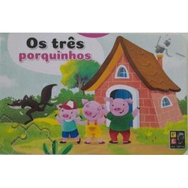 Imagem de Livro quebra-cabeça - os três porquinhos - PE DA LETRA, 3