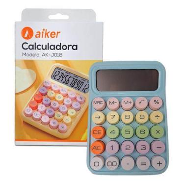 Imagem de Calculadora Colorida Aiker, Azul