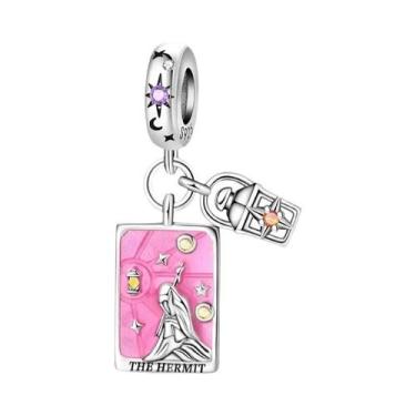 Imagem de Pingentes De Tarô Em Prata Esterlina 925 Com Sol, Lua E Estrelas Para 