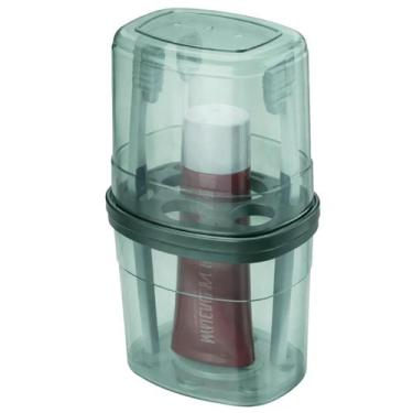 Imagem de Organizador De Escovas Com Tampa Para 6 Escovas e Pasta - - Nitron, VE