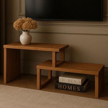 Imagem de Rack para TV Até 70 Polegadas Netuno Natural - Tebarrot