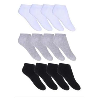 Imagem de Kit 28 Pares de Meia Masculina Soquete Cano Curto Algodão Modelo Unise