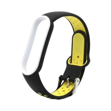 Imagem de Pulseira De Silicone Bicolor Para Xiaomi Mi Band 5 4 3 6 - Substituiçã