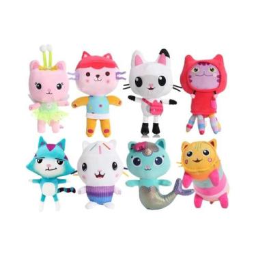 Imagem de Boneca De Pelúcia De Gato Sereia Para Crianças, Brinquedo De Desenho A