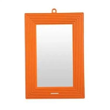 Imagem de Espelho Moldura 20x14 Laranja Budeplast