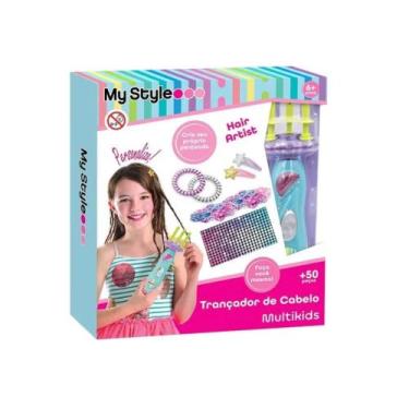 Imagem de Kit Trançador de Cabelo Infantil My Style Multikids - BR2139
