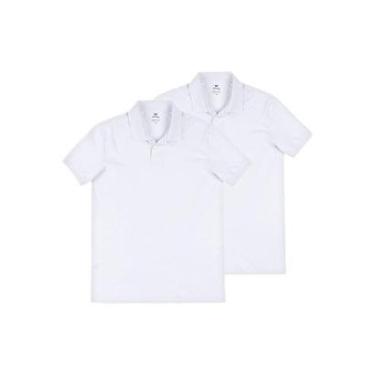 Imagem de Kit com 2 Camisetas Polo Masculina Hering N3a7 Azul Marinho-Masculino
