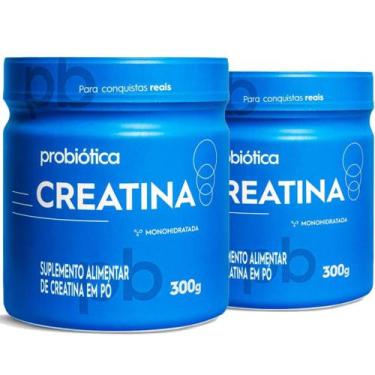 Imagem de Creatina Pura 300g Monohidratada Probiotica Kit 2 Potes - Probiótica