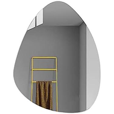 Imagem de Banheiro|Corredor|Espelho Decorativo De Quarto, Espelho De Chuveiro Assimétrico, Espelho De Parede Sem Moldura, Espelho HD Em Forma De Lágrima, Espelho De Penteadeira À Prova De Explosão, Espelho