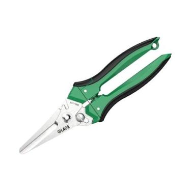 Imagem de LAOA Tesoura poderosa serrilhada multifuncional de aço inoxidável teso