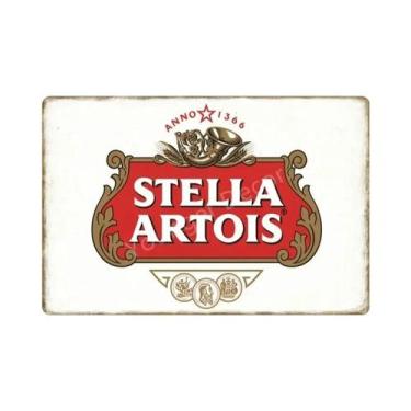 Imagem de Placa De Metal Vintage Stella Artois: Pôster Retrô Para Decoração De P