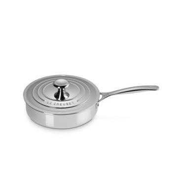 Imagem de FRIGIDEIRA LE CREUSET SAUTE SIGNATURE 3-PLY EM AÇO INOX 24CM 96600124000000