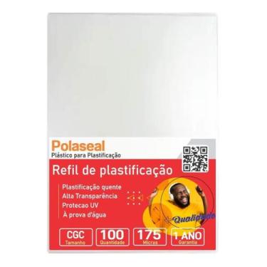 Imagem de Polaseal Plástico para Plastificação CGC 110x170x0,07 100un - Cassmar 