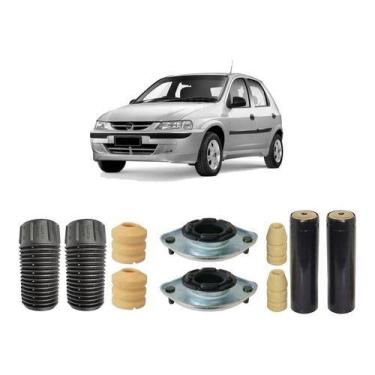 Imagem de 4 Kit Do Amortecedor Dianteiro Batente Traseiro Celta 03/06 - QualyKit