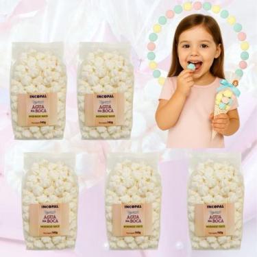 Imagem de 1000 Mini Suspiro Incopal p/ lembrancinha - Kit 5x140g, 05 Branco