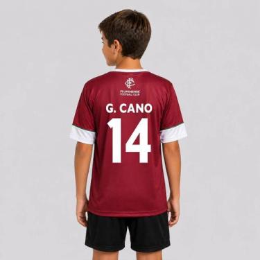 Imagem de Camisa Fluminense Chiado Infantil Grená 14 Cano - Braziline, 8 ANOS