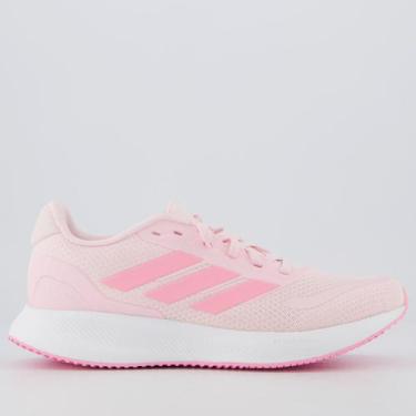 Imagem de Tênis Adidas Runfalcon 5 Juvenil Rosa Claro e Branco, 35