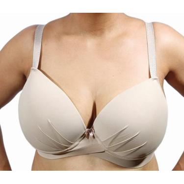 Imagem de Sutiã Plus Size Base (54-56) Cruzada Reforçado, Up., 54, Bege