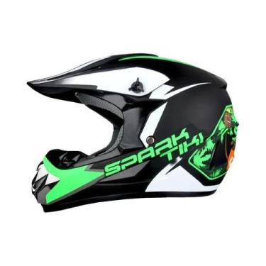 Imagem de Capacete Infantil De Motocross Shark Para Moto Off-Road E ATV - Acessó