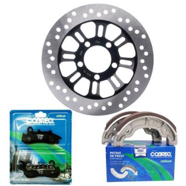 Imagem de Kit Disco de Freio Dianteiro Cg 160 Titan Combi Brake 2018-2024 + Past