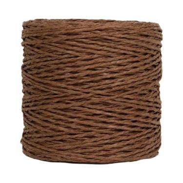 Imagem de 100g fio de palha de ráfia artesanal tricô verão chapéu sacos fio de c