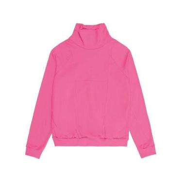 Imagem de Blusao De Gola Alta Juvenil Flanelado - Cativa gris, Rosa, 14