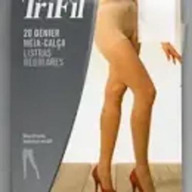 Imagem de Meia Calça Listras Regulares Trifil (W06066/6066) Fio 20 Preta, Único