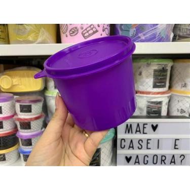 Imagem de Tupperware Redondinha 500 ml Roxo Importada - Armazenamento