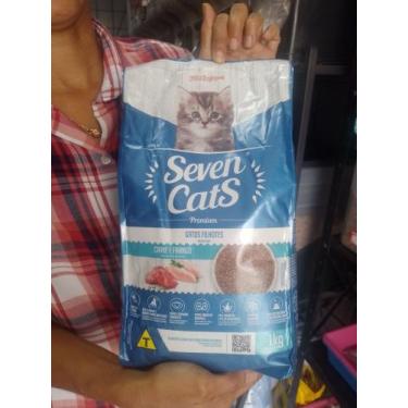 Imagem de Ração de gatos sabor carne e frango - Seven cats Premium