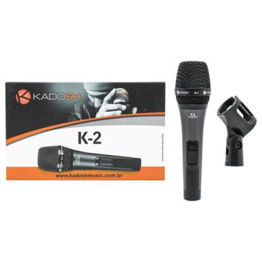 Imagem de Microfone Com Fio Kadosh K-2 Cardioide K2 Com Cachimbo K 2 Cor Preto