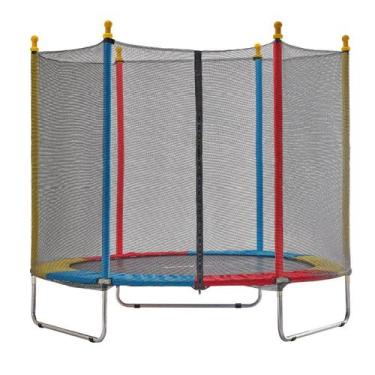 Imagem de Cama Elástica Infantil Pula Pula Trampolim 1,80 M Colorida