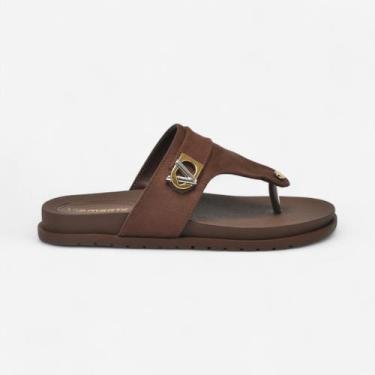 Imagem de Tamanco Papete Via Marte De Dedo Marrom, Dark brown, 36