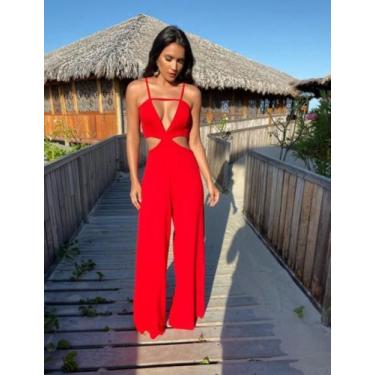 Imagem de Macacão Gabriela vermelho M  - Carol Dias 