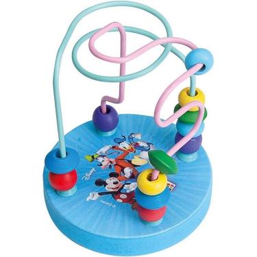Imagem de Brinquedo Pedagógico de Madeira Mickey Aramado Sobe e Desce Coordenação Motora Toy Mix