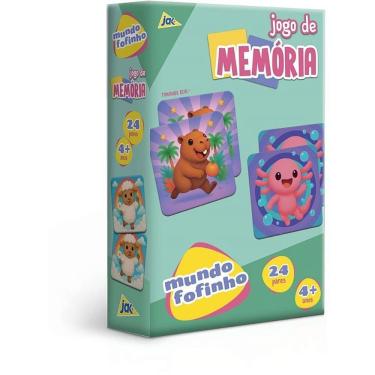 Imagem de Jogo da Memória Fofinho com Animais para Desenvolver Concentração e Raciocínio Toyster Brinquedos