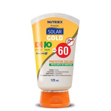Imagem de Protetor Solar Fps 60 Com Repelente Gold Nutriex 125ml