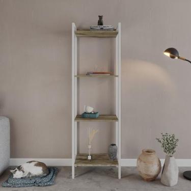 Imagem de Estante de Livros Industrial 45CMX146CM Multiuso 4 Prateleiras Active 