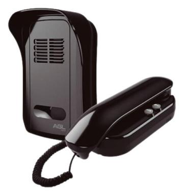 Imagem de Kit Porteiro Eletrônico  Interfone Wifi  Preto P10X AGL