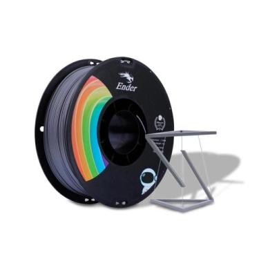 Imagem de Filamento 1,75mm Ender-PLA+, 1kg, Cinza, para Impressora 3D, 330101030